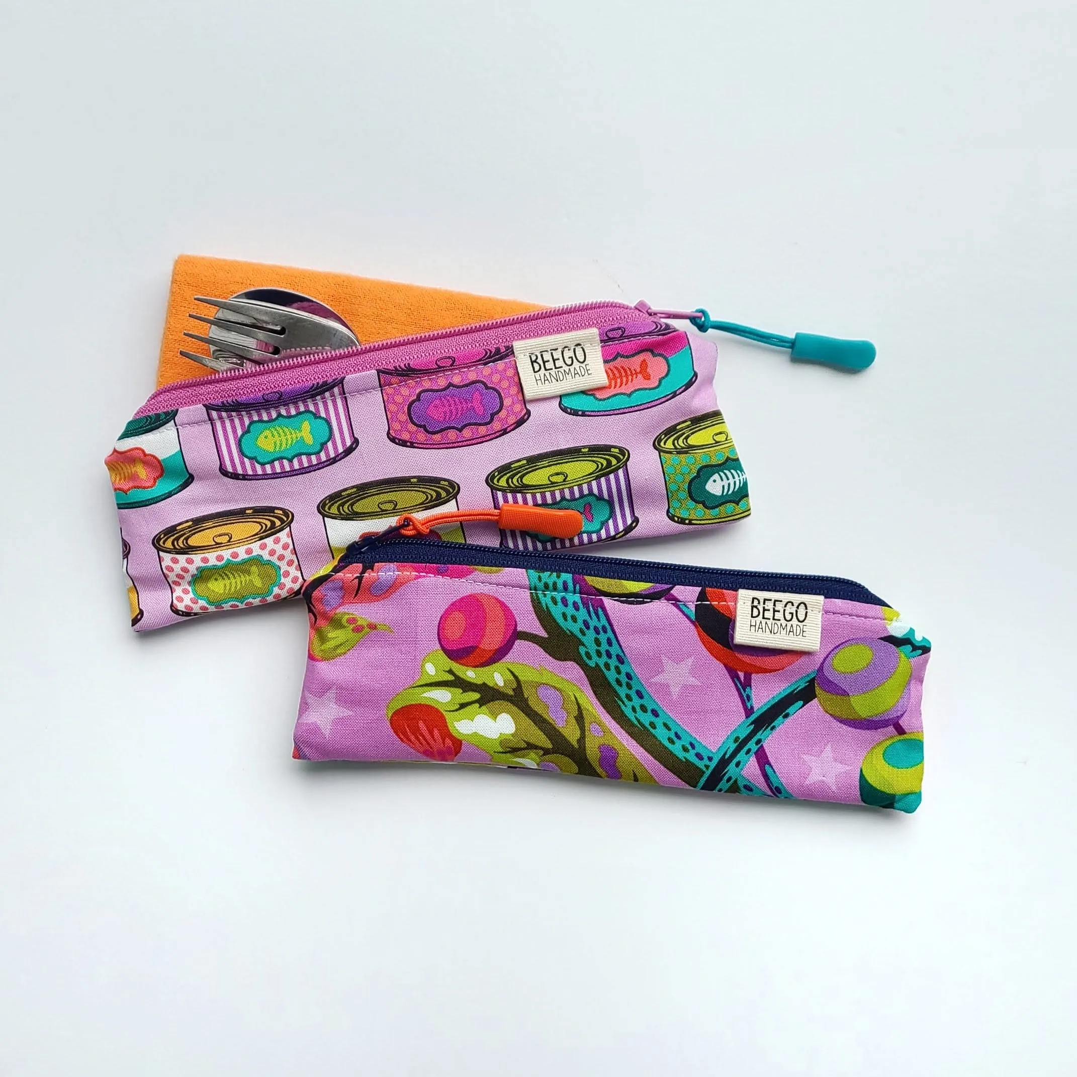 Electro Kitty Kids Cutlery Pouches