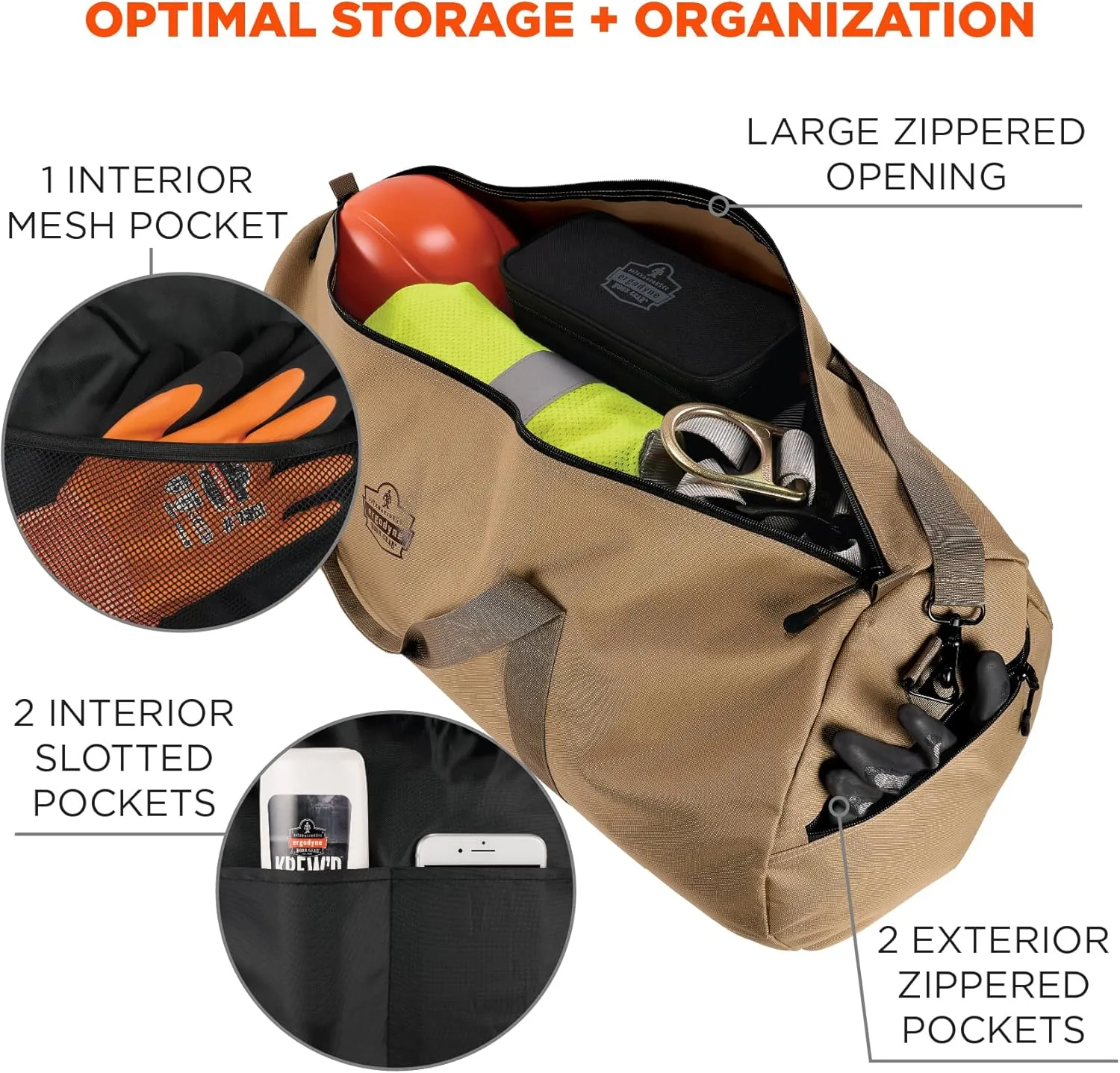 Ergodyne Gear Duffel Bag-Polyester