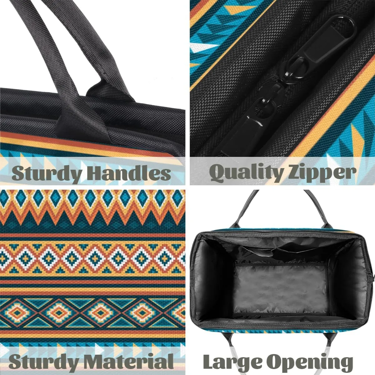 Ethnic Abstract Boho Bohemian Weekender Overnight Bag for Women Waterproof Carry On Travel Duffle Bags with Pocket Lightweight Sports Gym Tote Bag Large Luggage Workout Personal Item Hospital Bags