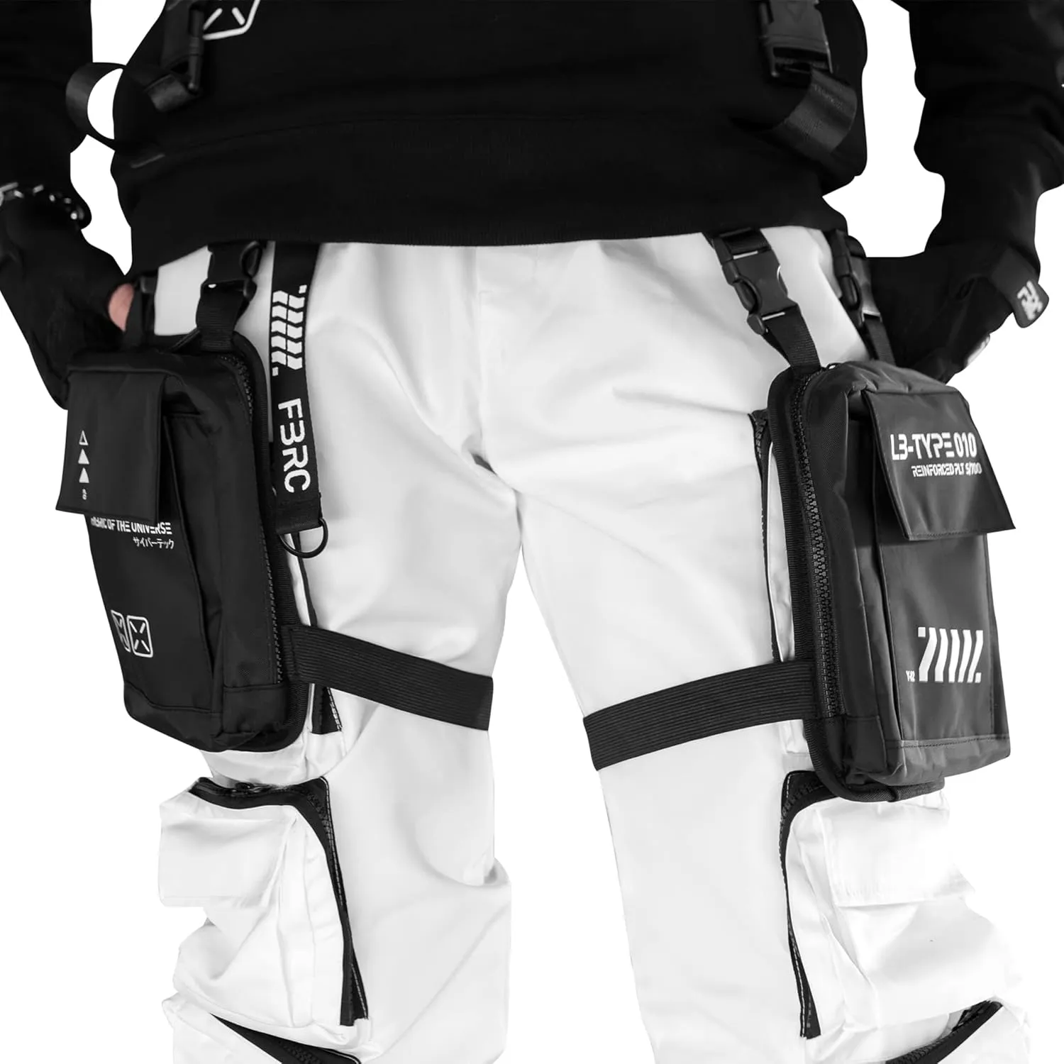 Fabric of the Universe Future Culture Cyberpunk Style Travel Bag Crossbody Backpack (LB-Type 010 Dual Leg Bags)
