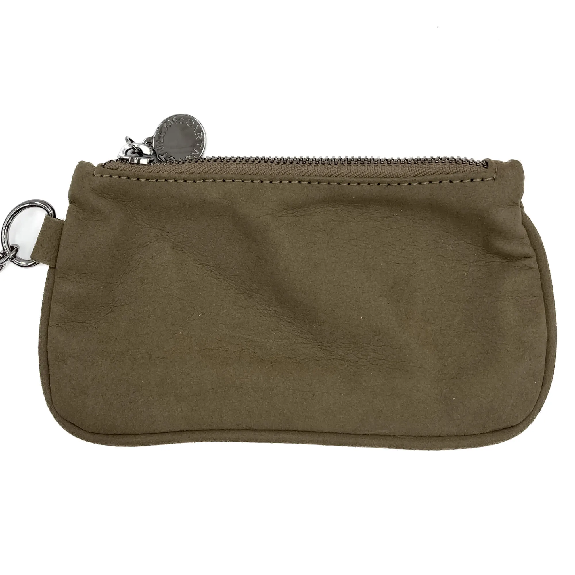 Falabella Fold-Over Large Shoulder Fringe Recycled Material 2-Ways Tote Bag Taupe