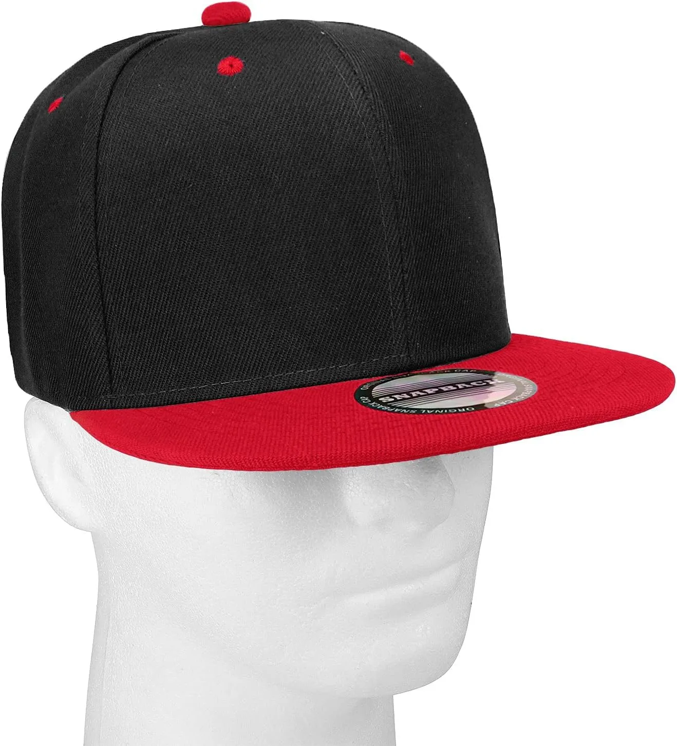 Falari Wholesale 12 Pack Snapback Hat Cap Hip Hop Style Flat Bill Blank Solid Color Adjustable Size