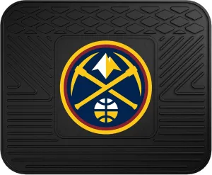 FANMATS 10023 Denver Nuggets Back Row Utility Car Mat - 1 Piece - 14in. x 17in., All Weather Protection, Universal Fit, Molded Team Logo