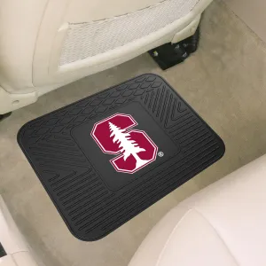 FANMATS 12658 Stanford Cardinal Back Row Utility Car Mat - 1 Piece - 14in. x 17in., All Weather Protection, Universal Fit, Molded Team Logo