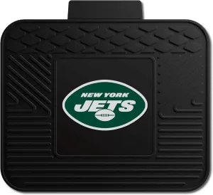 FANMATS 9986 New York Jets Back Row Utility Car Mat - 1 Piece - 14in. x 17in., All Weather Protection, Universal Fit, Molded Team Logo