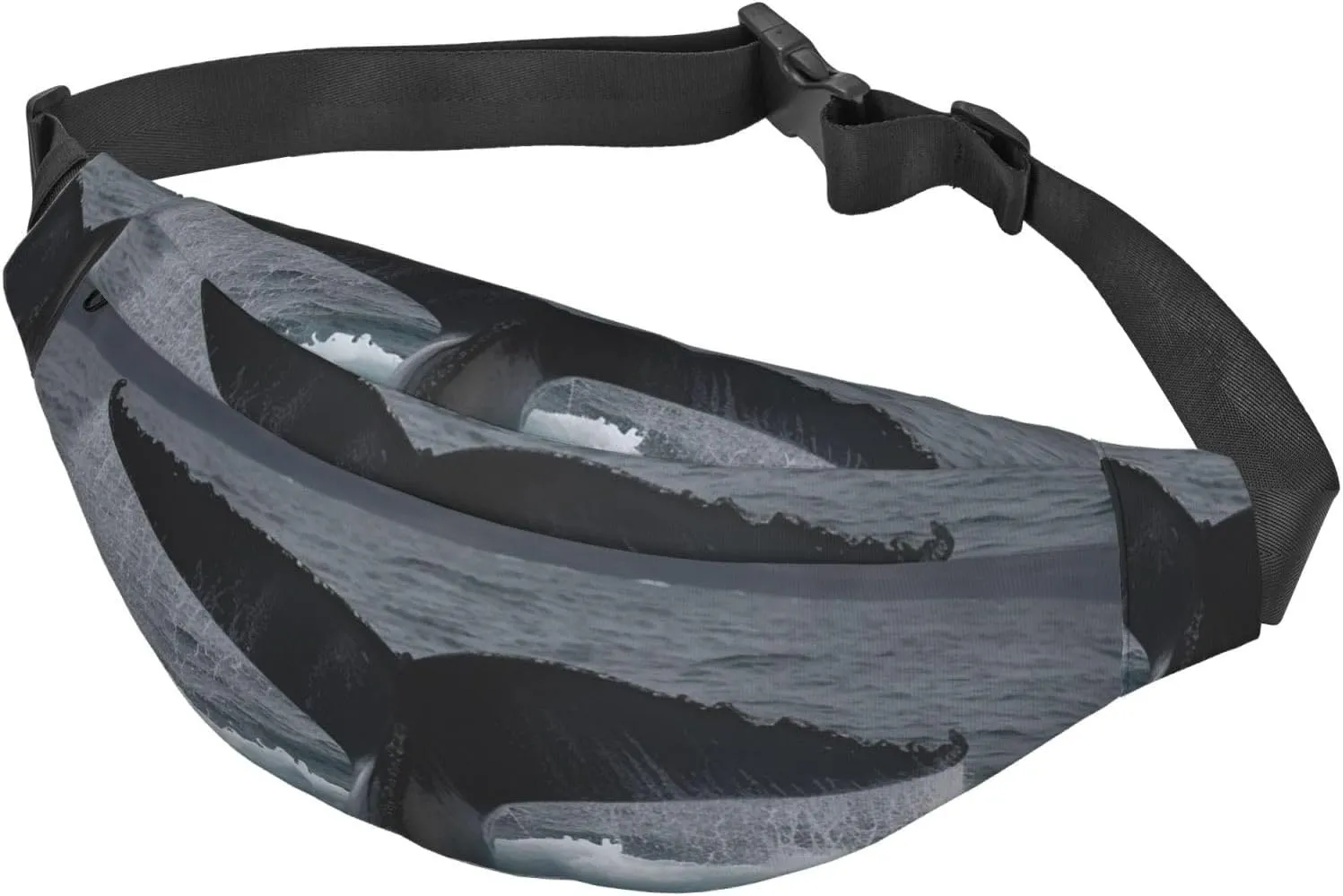 Fanny Pack for Men Women Waist Bag Adjustable Waist Pack Crossbody Belt Bag Humpback Whale Tail Bum Bag