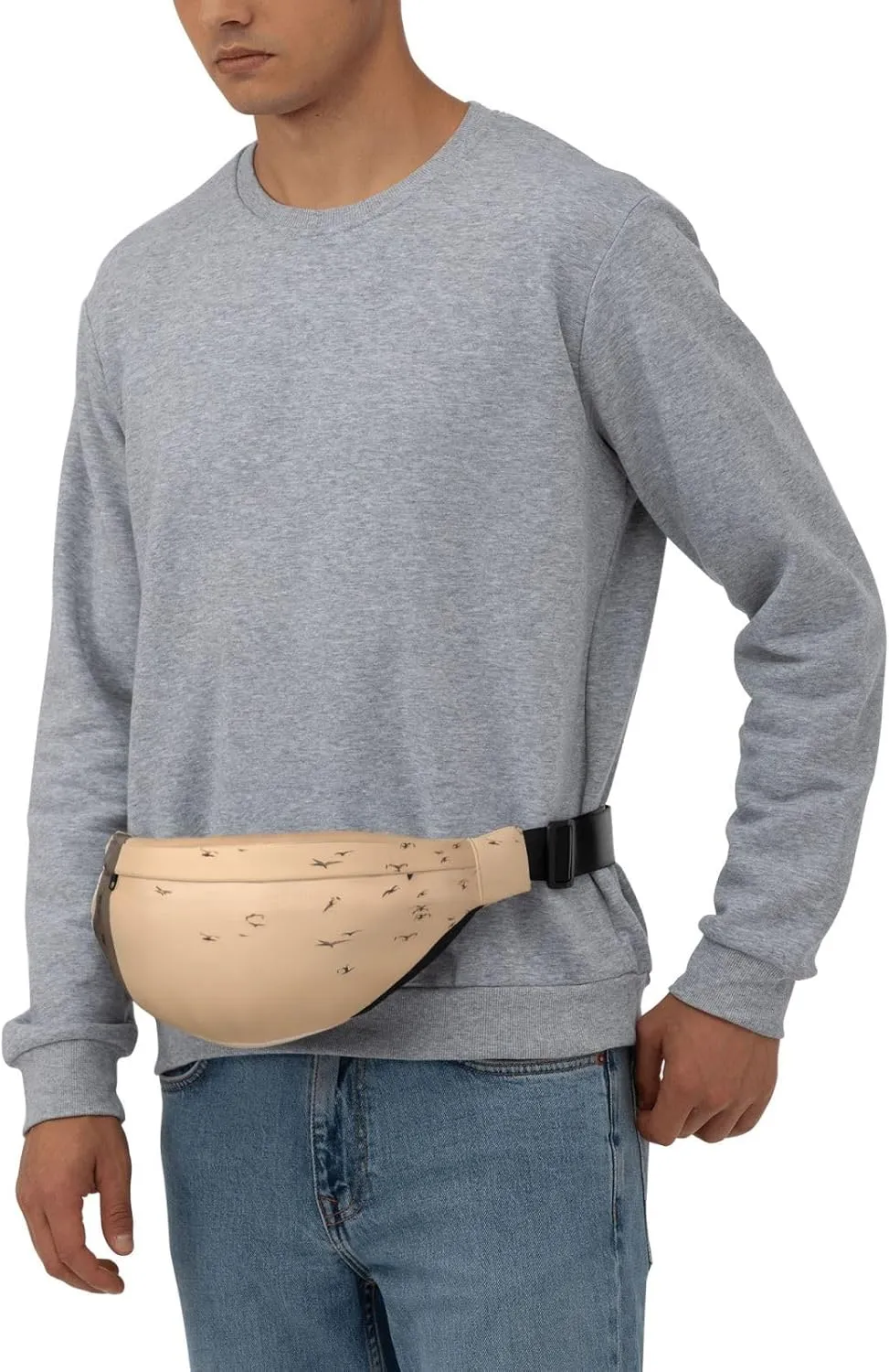 Fanny Pack for Men Women Waist Bag Adjustable Waist Pack Crossbody Belt Bag Lighthouse and gull Bum Bag