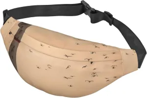 Fanny Pack for Men Women Waist Bag Adjustable Waist Pack Crossbody Belt Bag Lighthouse and gull Bum Bag