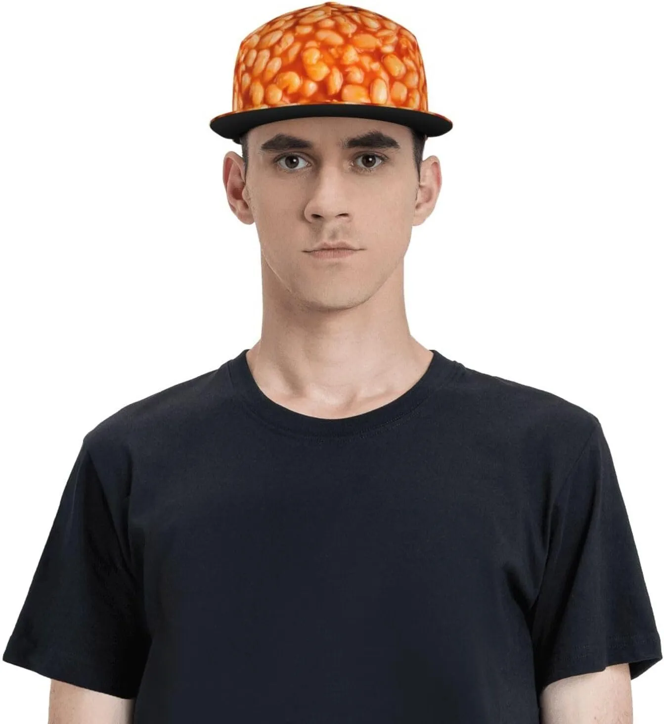 Fashion Snapback Hat for Men Women,Hip Hop Style Funny Flat Bill Hats Adjustable Baseball Cap Trucker Hat