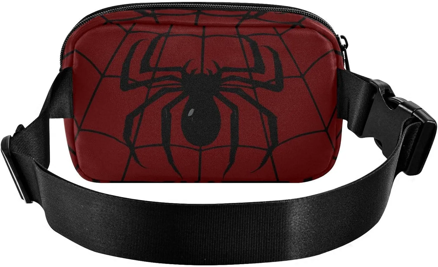 Fashion Waist Pack Crossbody Bags for Women Men with Adjustable Strap, Spider Mini Chest Bag Belt Bag for Run Travel Outdoor Cycling Hiking