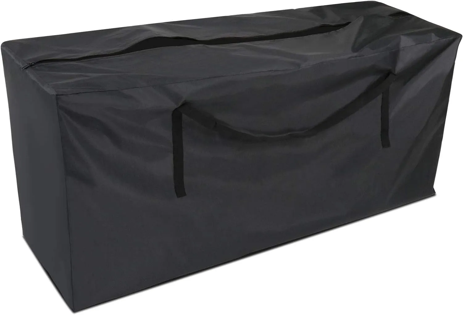 Fenghome Furniture Cushion Storage Bag, 420 Waterproof Storage Bag with Zipper and Handles for Outdoor/Indoor Patio Furniture Clothes and Pillows and Christmas Tree, 45.6 x 18.5 x 20 inches, Black