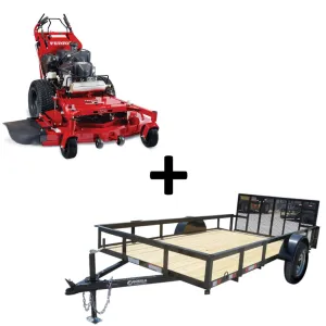Ferris 5901888 FW25 " Walk Behind Mower 6.4x12 Utility Trailer Package