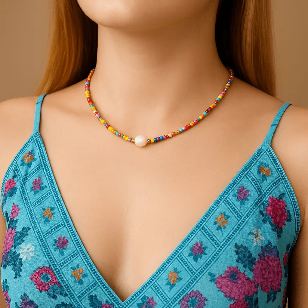 Festival Beaded Necklace (more colours)