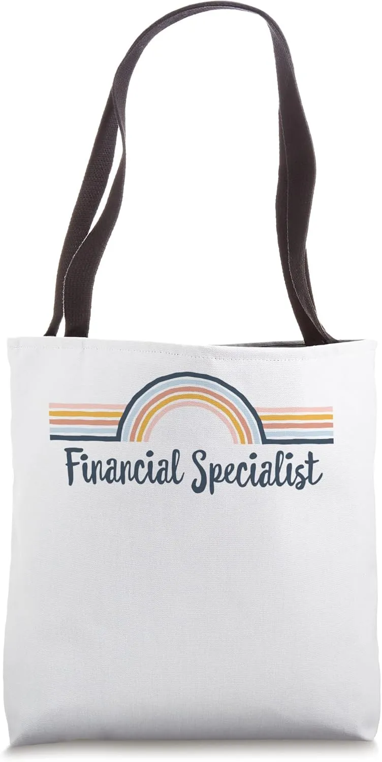 Financial Specialist boho Rainbow, Financial Specialist Tote Bag