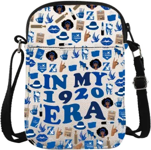 Finer 1920 Sorority Crossbody Bag Sisterhood Gift Black Greek Sorority Paraphernalia Gift In My 1920 Era Bag