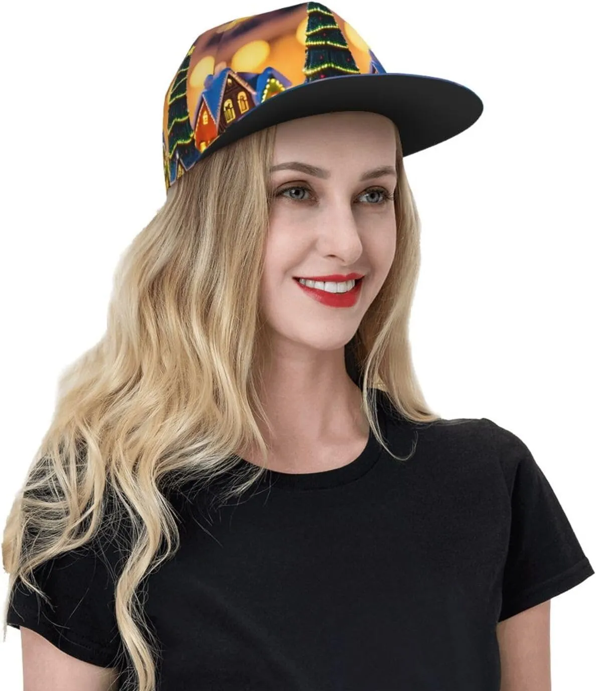 Fireworks Pattern Hip hop caps, Fashion Baseball Cap for Men Adjustable Flat Bill Brim Dad HatsBaseball Cap