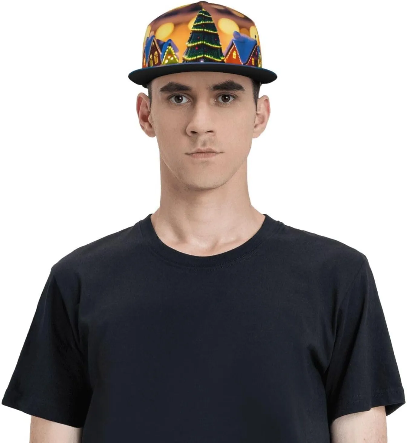 Fireworks Pattern Hip hop caps, Fashion Baseball Cap for Men Adjustable Flat Bill Brim Dad HatsBaseball Cap