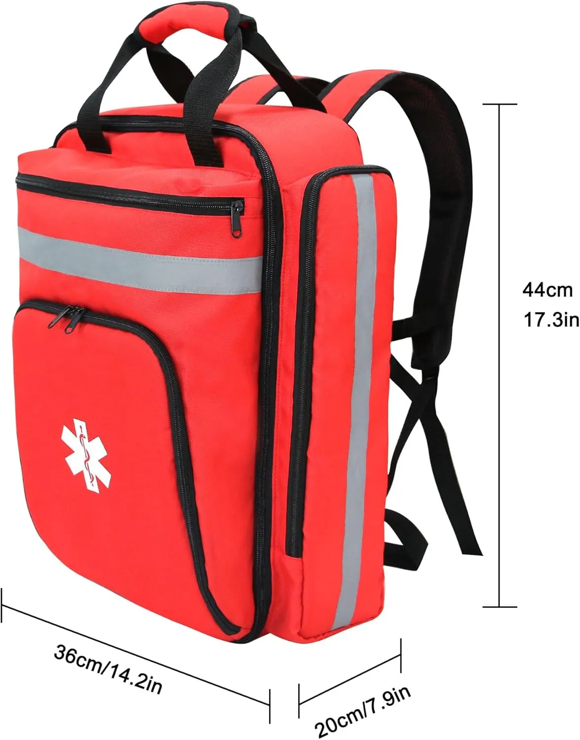 First Aid Backpack Empty,First Aid Medical Backpack,EMS EMT First Aid Bag Empty,Emergency Bag,Trauma Bag for Camping,Hiking,Outdoor Travel