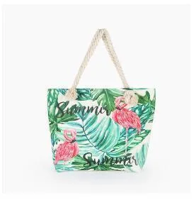 Flamingo Canvas On-demand assistance Extensive catalog Printed Bag Beach