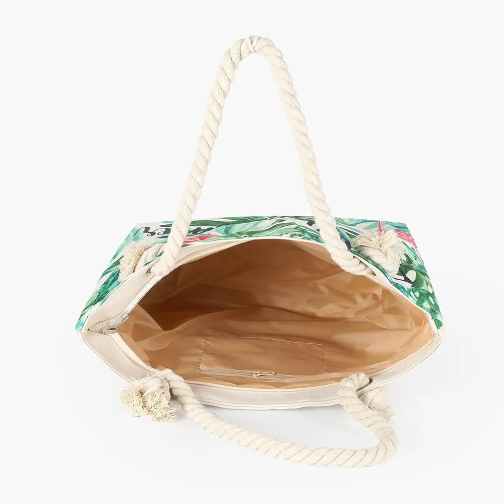 Flamingo Canvas On-demand assistance Extensive catalog Printed Bag Beach