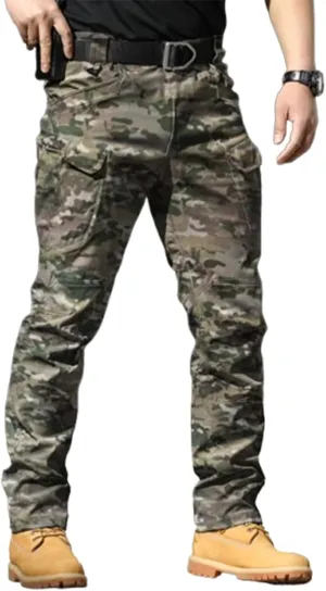 Flexcamo - Tactical Waterproof Pants, Flex Camo Cargo Pants for Men, Mens Tactical Hiking Pants