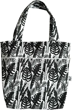 FLOCK THREE Leak Proof Large Tote Pool Bag Shoulder Handbag Water Proof with Zipper for Baby Care Sports Gym Grocery Travel