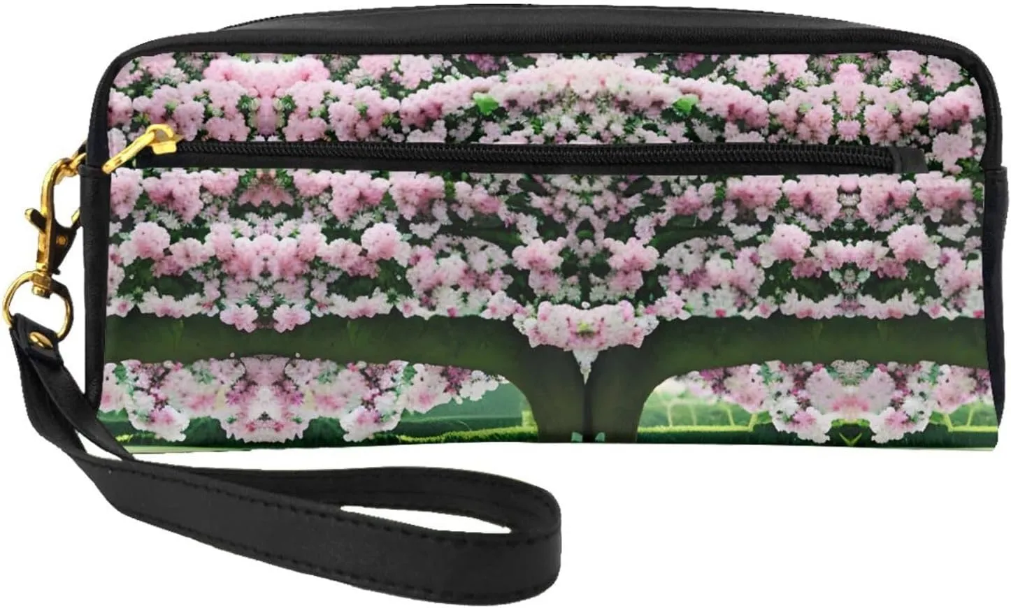 Floral Ivy Blossoms Tree Print Portable Makeup Bag,Travel-Friendly Design,Versatile Mini Makeup Pouchtion