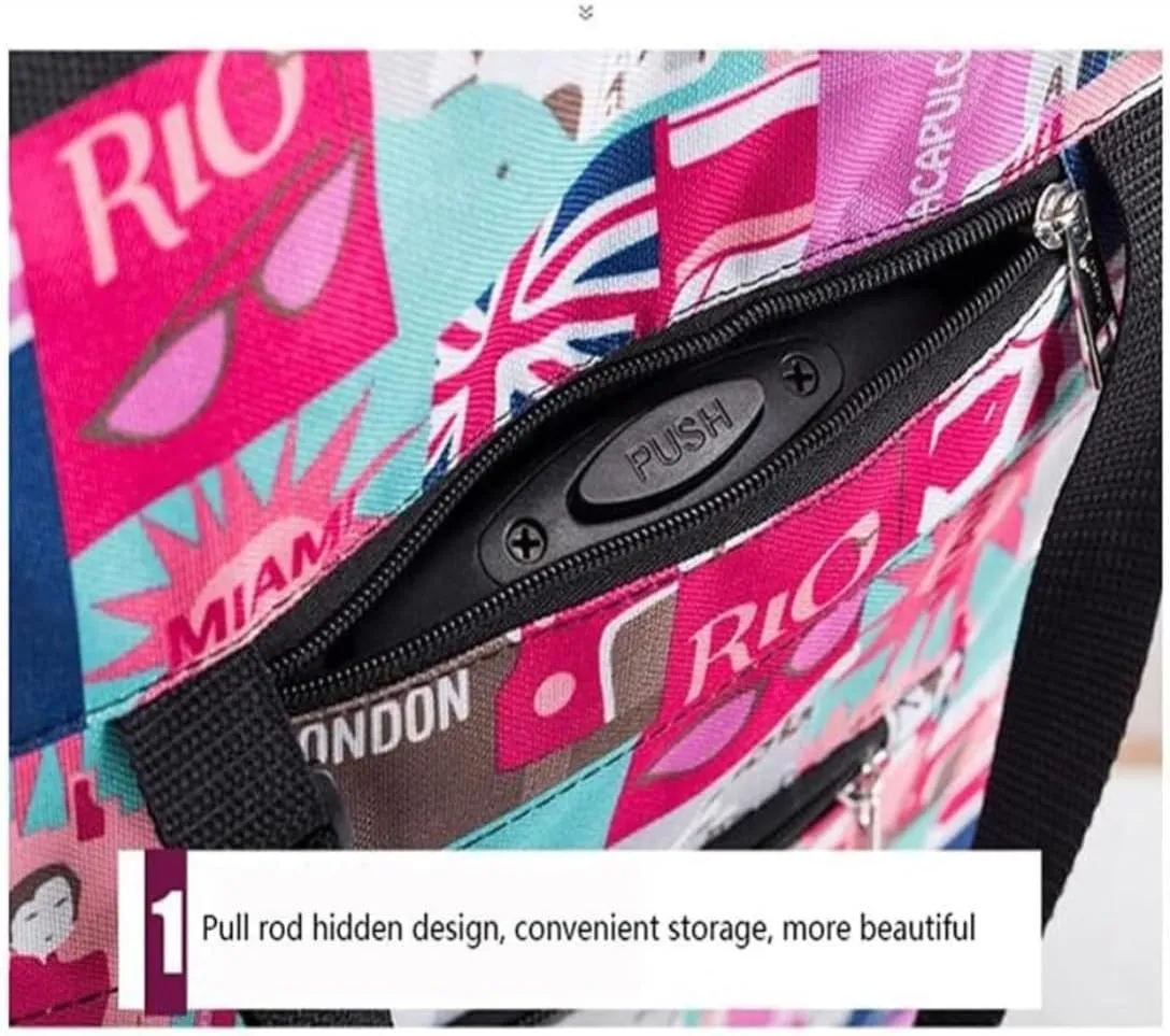 Folding Shopping Cart, Cart Folding Shopping Cart Portable Tug Bag Storage Bag Luggage Cart Bag for Groceries Shopping Laundry Grocery Utility Carts