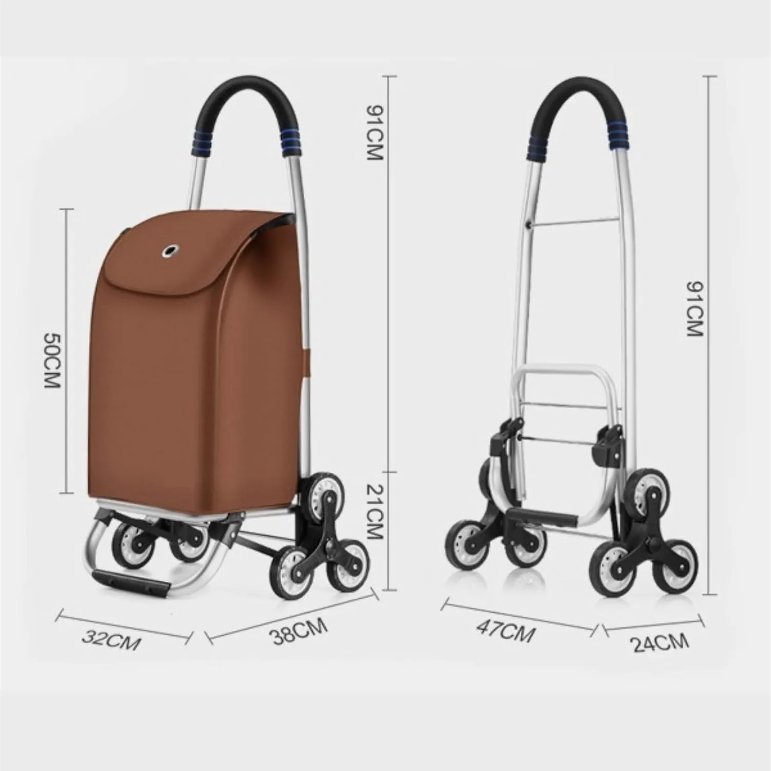 Folding Shopping Cart, Shopping Trolleys Shopping Cart Lightweight Shopping Trolley Folding 6 Round Large Capacity Shopper Grocery Utility Carts(Purple)
