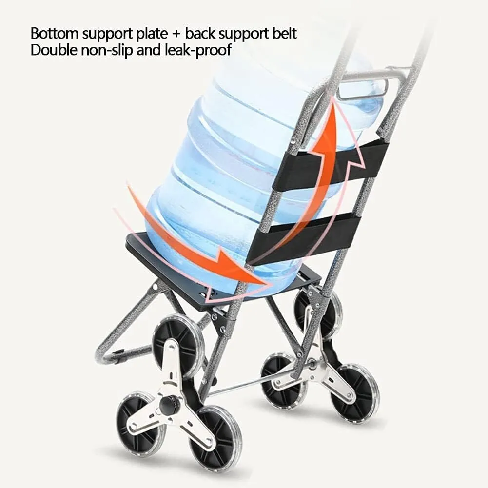 Folding Shopping Cart, Trolley Bag Foldable 3 Wheels 2 Stair Climbing Silent Detachable Heavy Duty Carring Cart Travel Picnic Camping Grocery Utility Carts(C)