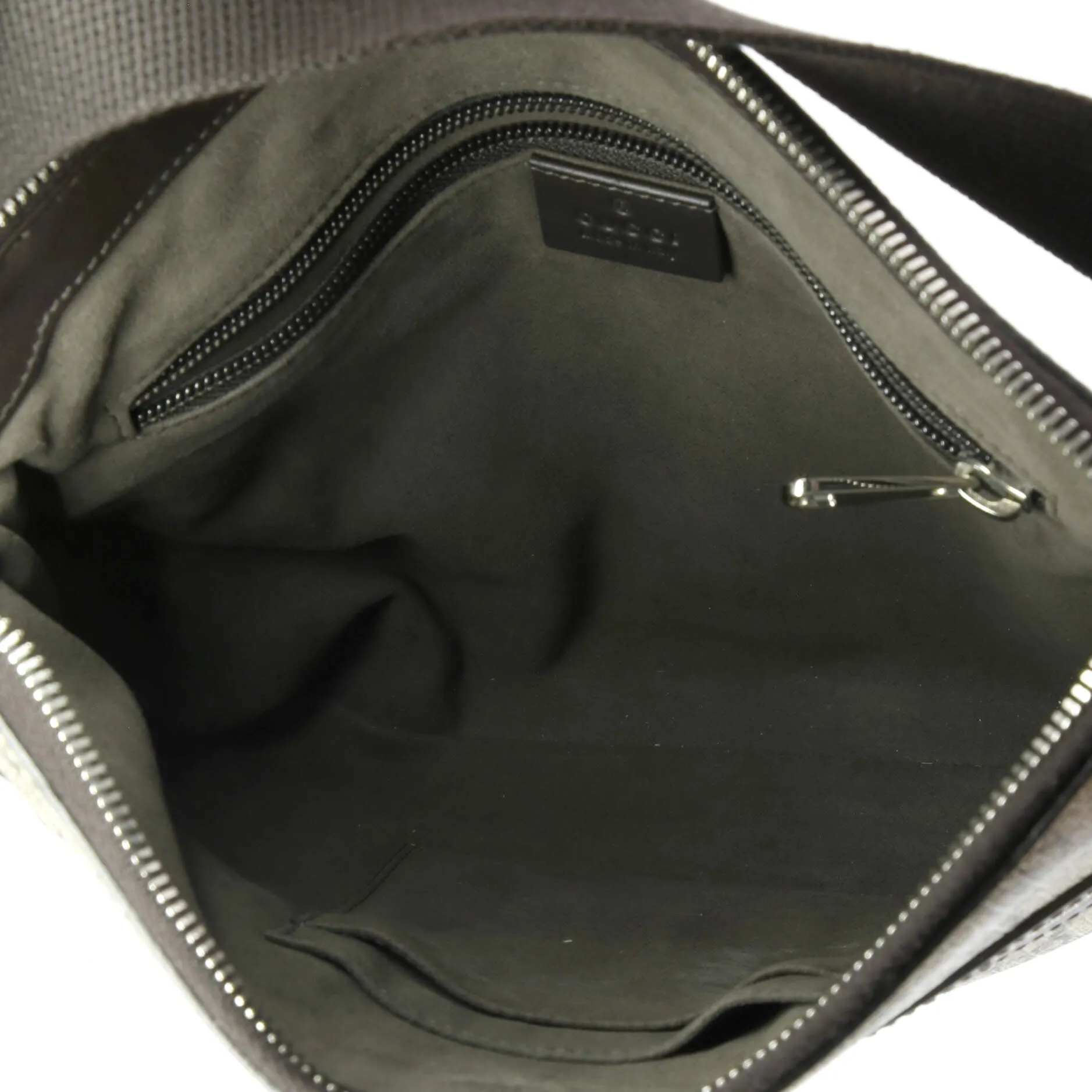 Front Zip Messenger GG Coated Canvas Medium