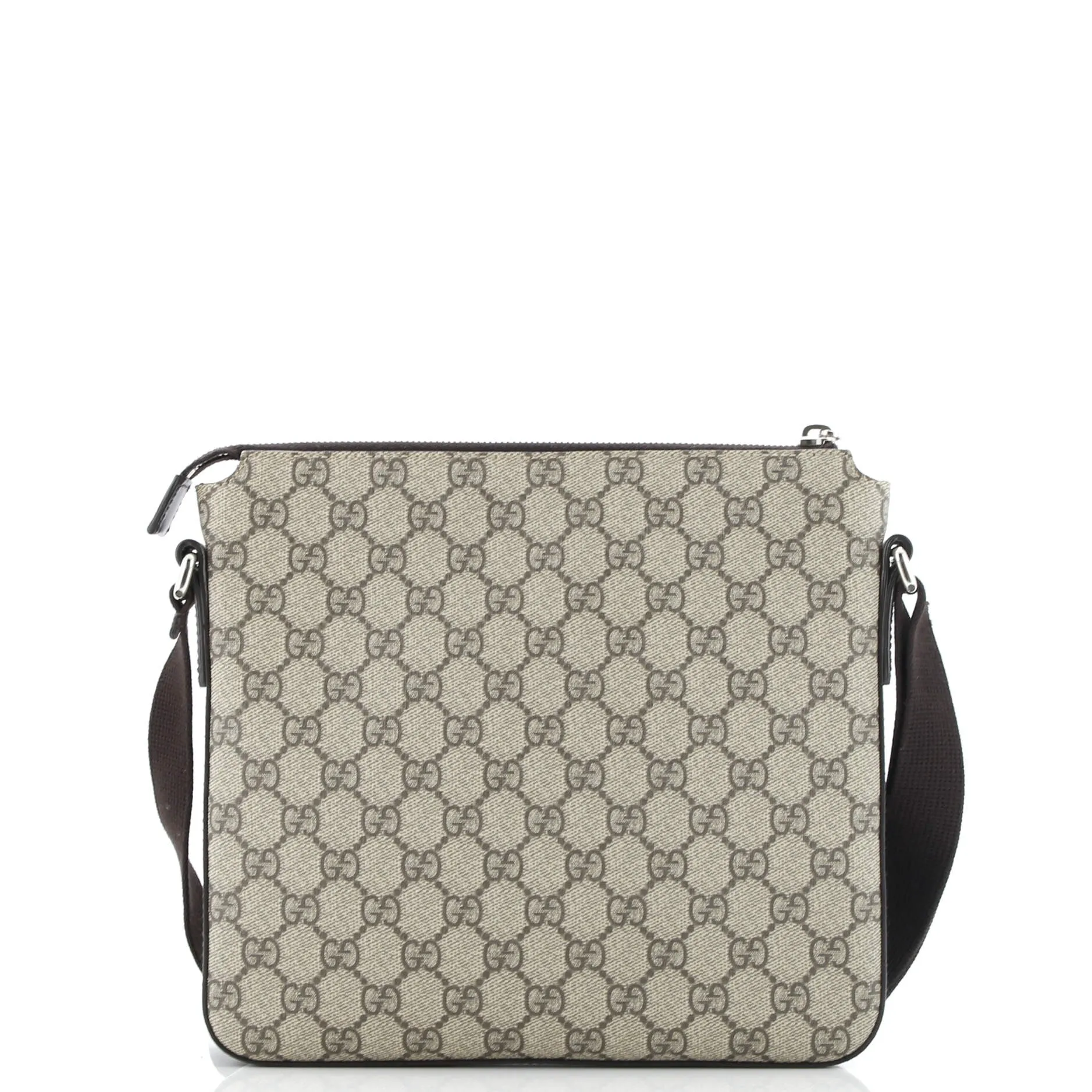 Front Zip Messenger GG Coated Canvas Medium