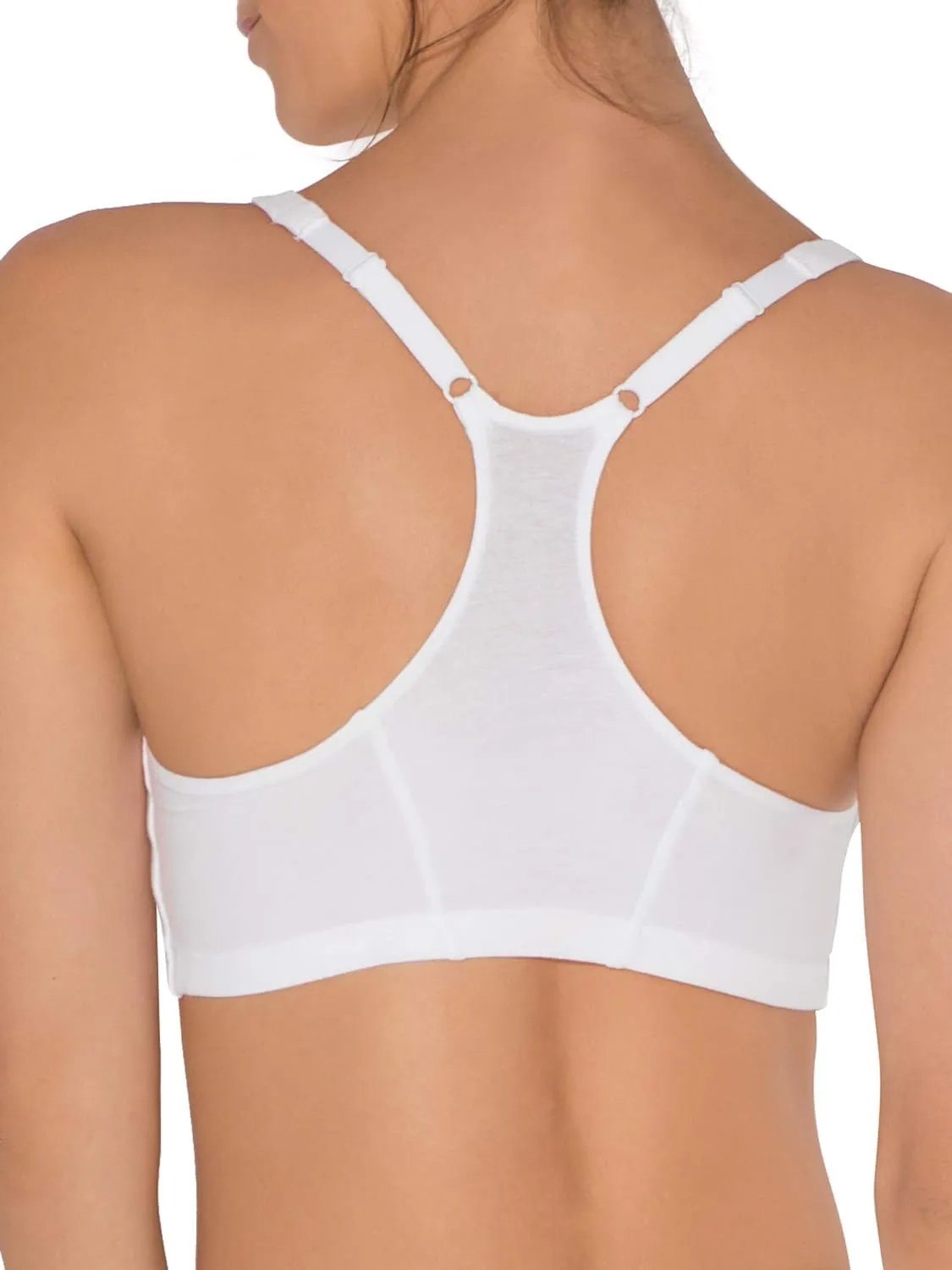 Fruit of the Loom Women's Adjustable Shirred Front Racerback Sports Bra Multi Packs!
