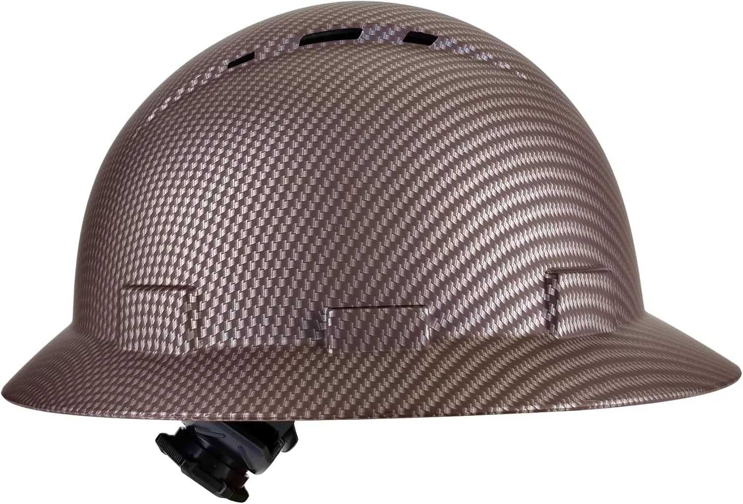 Full Brim Hard Hat - OSHA Safety Helmet Durable Lightweight Carbon Fiber Hard Hat, 6-Point Ratchet Suspension Protective Gear for Men and Women