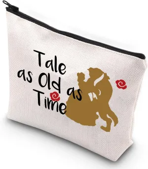 G2TUP Beaty Story Inspired Cosmetic Bag Fairy Tales Gift Tale as Old as Time Fans Gift Fairy Tale Merch (Tale as Old as Time)