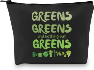 G2TUP Musical Lover Cosmetic Bag Actor Actress Drama Nerd Gift Musical Theatre Lyrics Travel Toiletry Bag (green makeup bag)