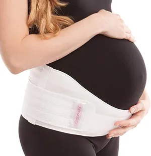 GABRIALLA Cotton Lined Pregnancy Belly Band for Pregnant Women, Soft & Breathable, Pregnancy Must Haves Belly Support Band for Abdominal, Pelvic, Waist, Back Pain - Adjustable Maternity Support Belt
