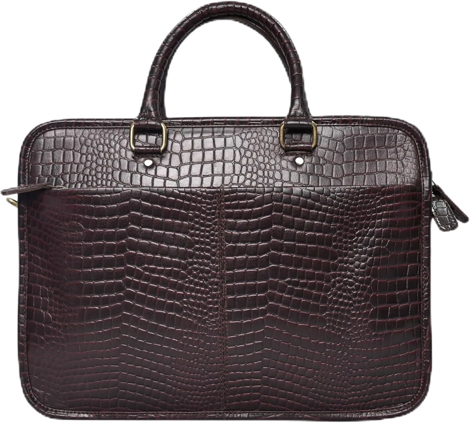 Genuine Leather Messenger Bag with Adjustable Strap for Men and Women Briefcase Laptop Satchel Office Crossbody