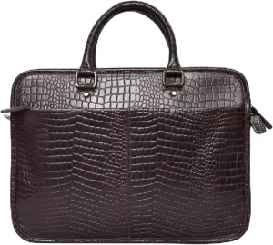 Genuine Leather Messenger Bag with Adjustable Strap for Men and Women Briefcase Laptop Satchel Office Crossbody