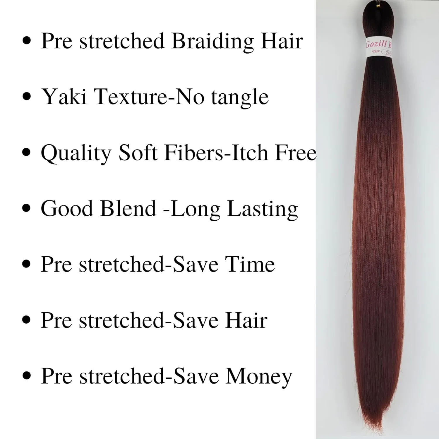 Ginger Braiding Hair Pre stretched Curly Ocean Wave Crochet Braids Prestretched Braiding Hair Extensions Hypoallergenic Ez Braid Synthetic Knotless Yaki
