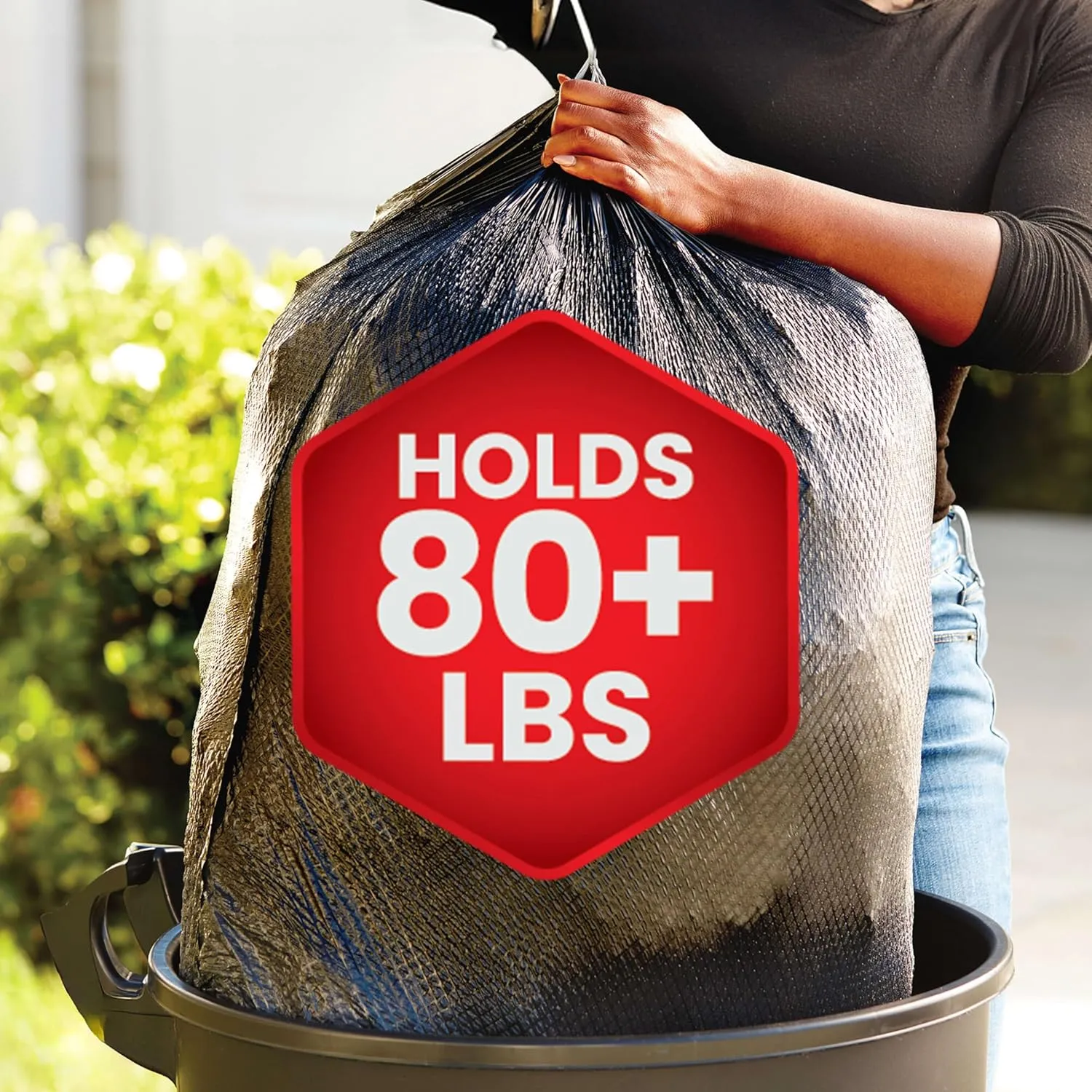 Glad ForceFlex Heavy Duty Trash Bags With Clorox, Mountain Air, 30 Gal, 25 Ct (Package May Vary)