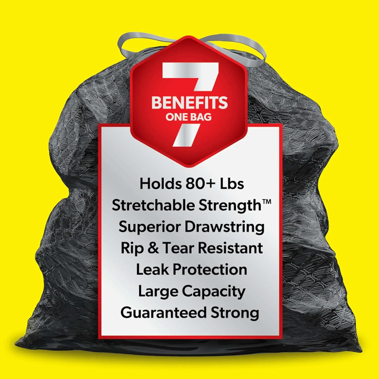 Glad ForceFlex Heavy Duty Trash Bags With Clorox, Mountain Air, 30 Gal, 25 Ct (Package May Vary)