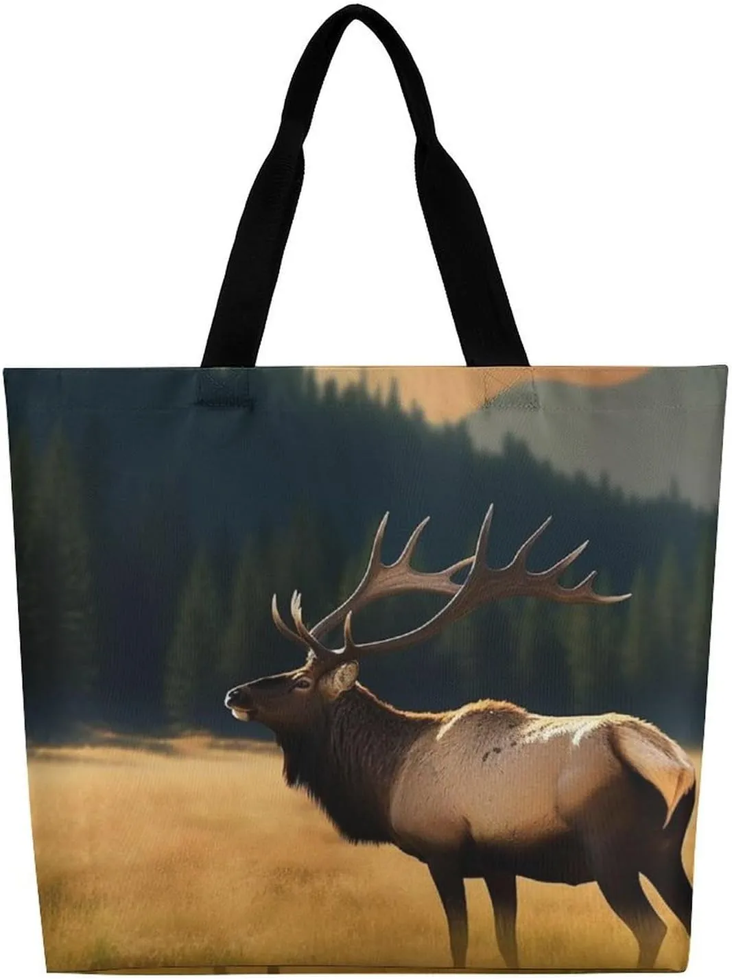 Grocery Bag Reusable Tote Bag Foldable Flying Dragon Shopping Bag Handbag Washable Shoulder Bag for Travel