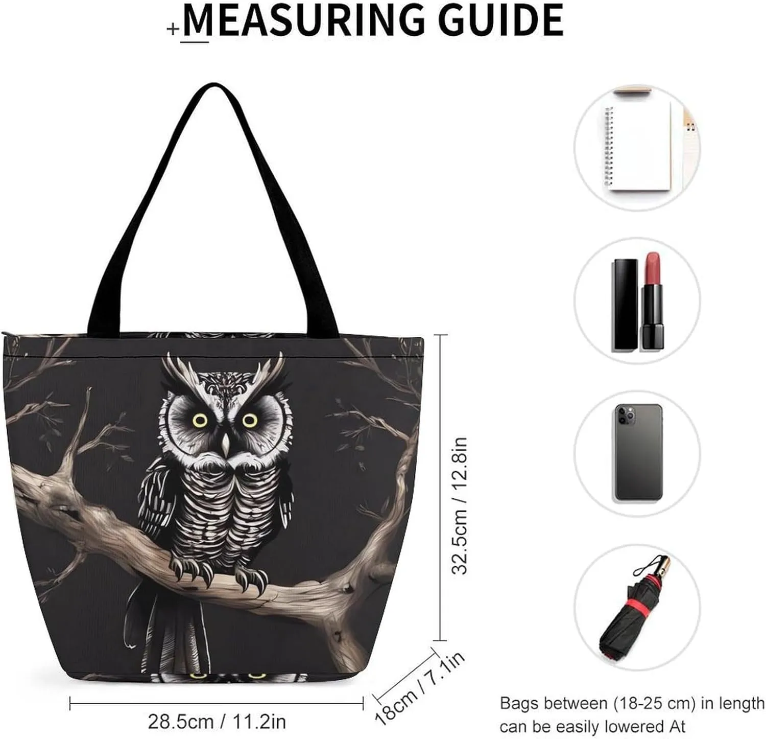 Grocery Bag Reusable Tote Bag Foldable Gray Animals Shopping Bag Handbag Washable Shoulder Bag for Travel