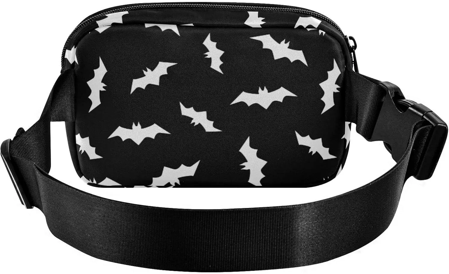 Halloween Bats Fanny Packs for Women & Men Waterproof Waist Pack Fashion Casual Crossbody Bags Hip Bum Bag with Adjustable Strap Hands Free for Outdoors, Hiking, Running, Travel