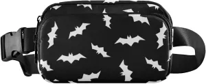Halloween Bats Fanny Packs for Women & Men Waterproof Waist Pack Fashion Casual Crossbody Bags Hip Bum Bag with Adjustable Strap Hands Free for Outdoors, Hiking, Running, Travel