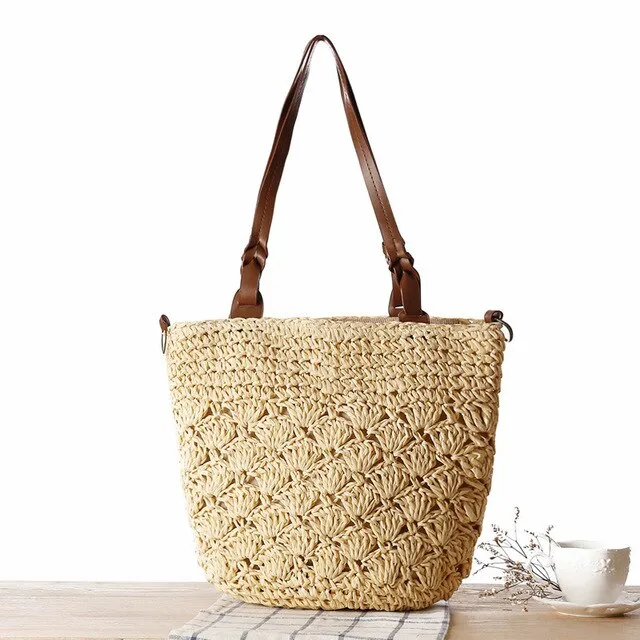 Handmade Knit Crossbody Bolsa