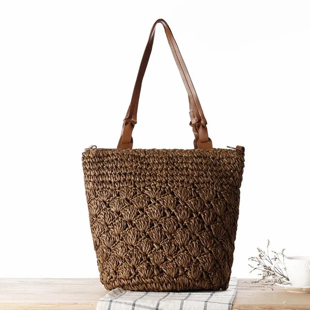 Handmade Knit Crossbody Bolsa