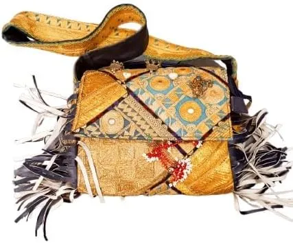 Handmade Sindhi Cultural Embroidered Hand Bag for Women – Traditional Mirror Work Ethnic Bag for Weddings & Festivals.