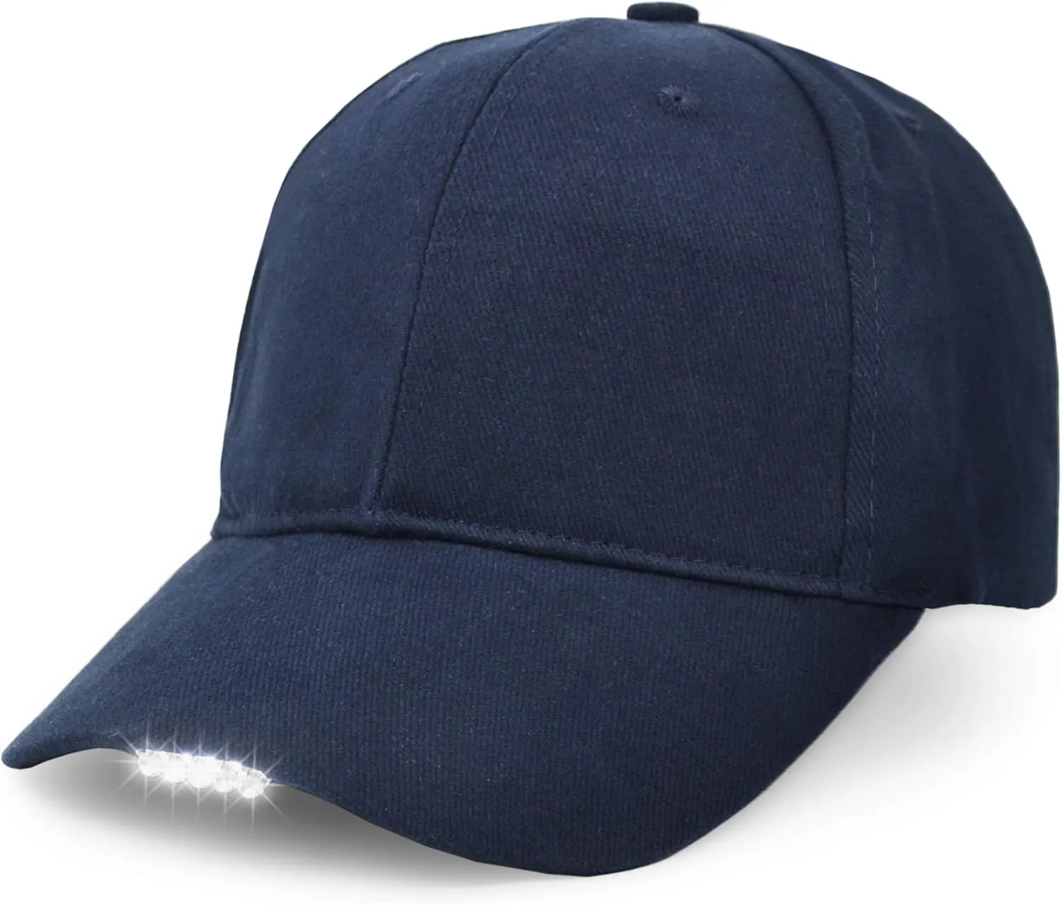 Hands Free LED Baseball Cap Hat for Outdoor Jogging Hip Hop Party Holiday
